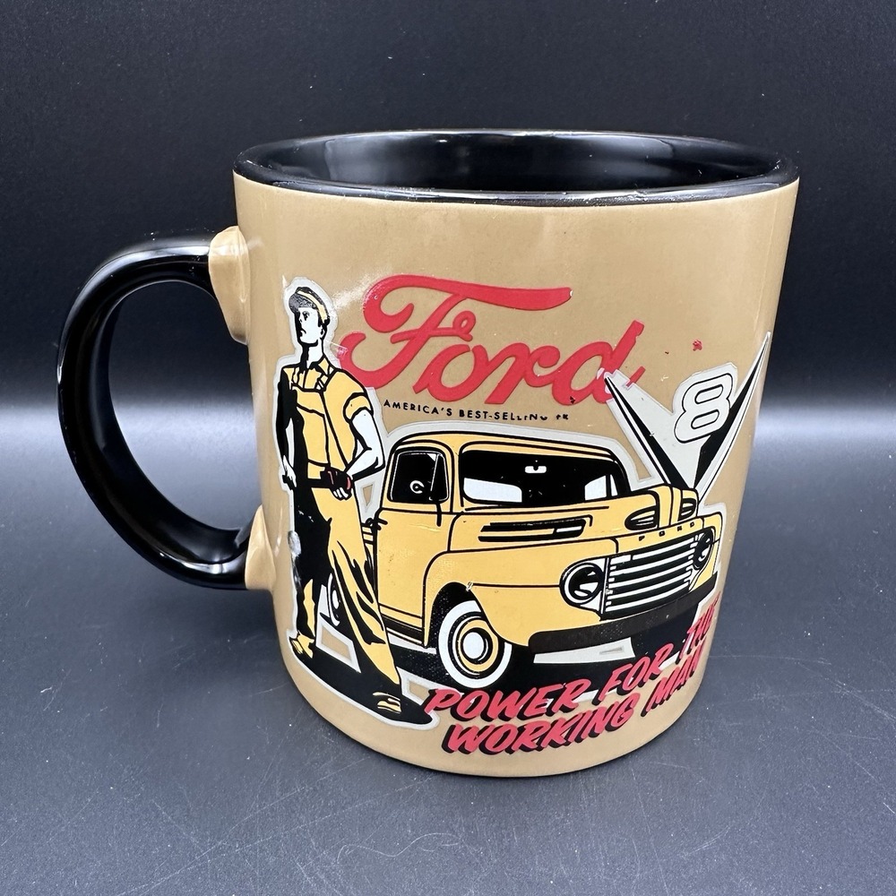 FORD MOTOR  ADVERTISING MUG. FORD AMERICA'S BEST SELLING TRUCK, V8